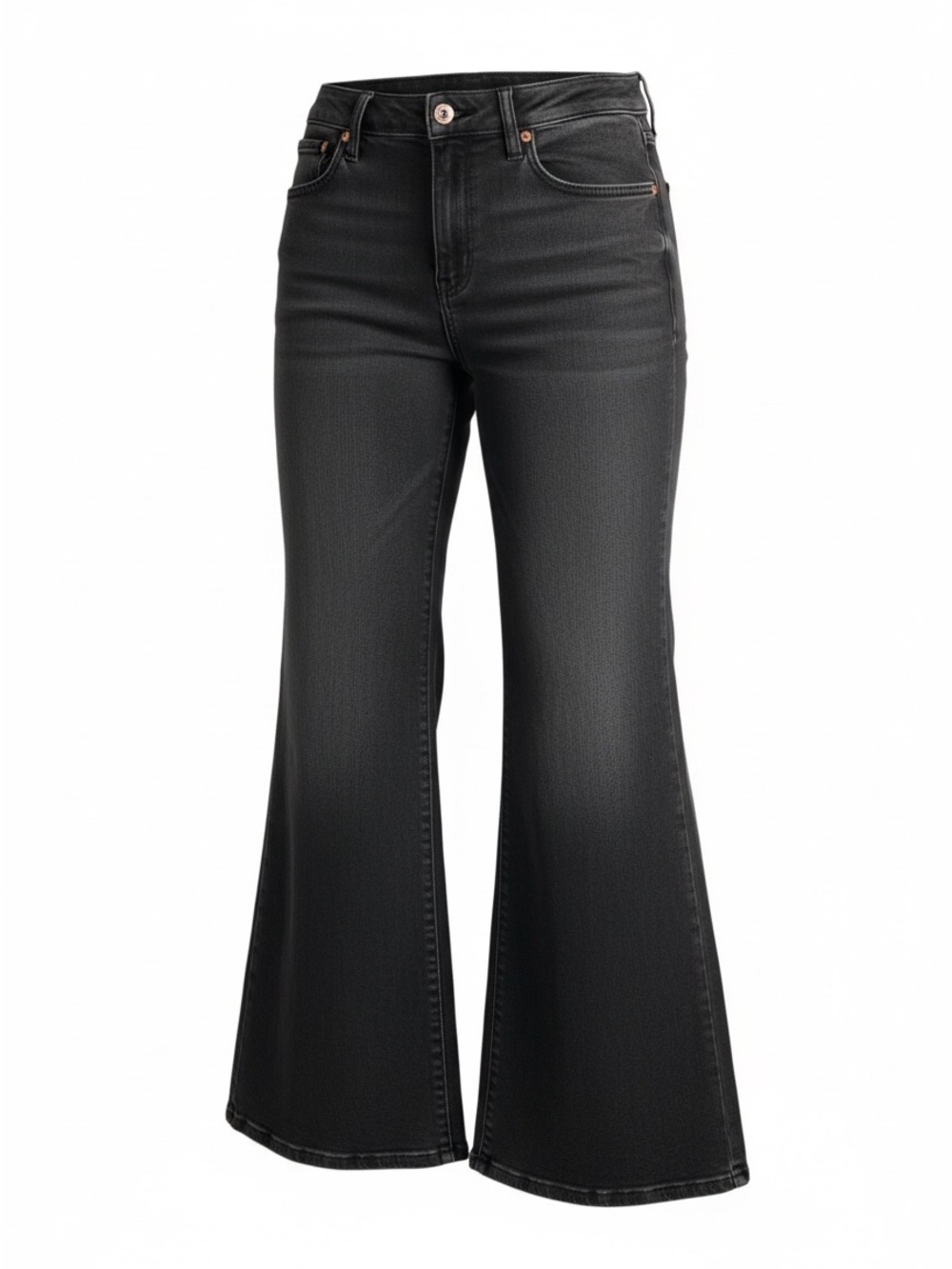 American Eagle Outfitters Black High-Rise Flare Jeans